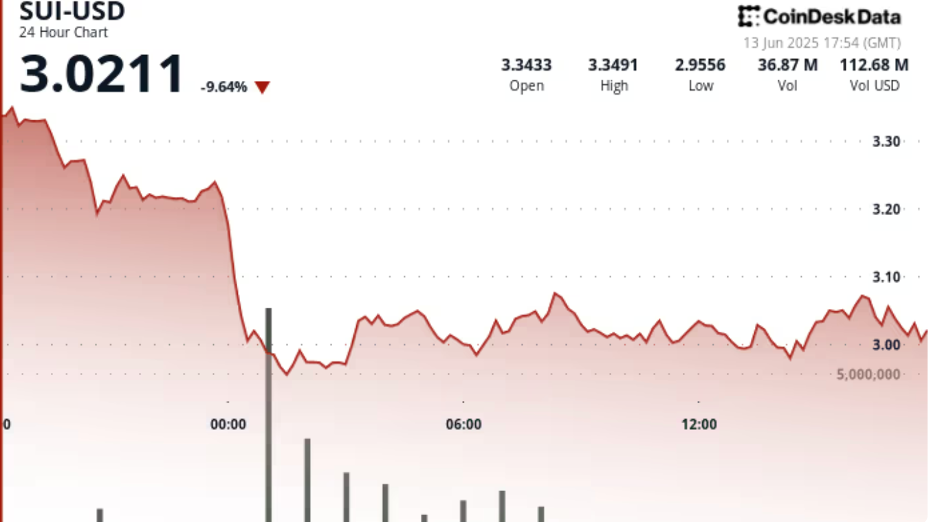 SUI币行情下跌10%至3.02美元,但在买家介入3美元附近后是否会出现转机? SUI币行情下跌10%至3.02美元,但在买家介入3美元附近后是否会出现转机?