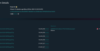 狗狗币鲸鱼向币安存入4800万美元,这是看跌信号吗?