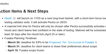 以太坊推迟Pectra升级以进行第三次测试网Hoodi