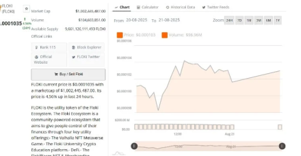 FLOKI币价格走势预示着可能反弹至该阻力位